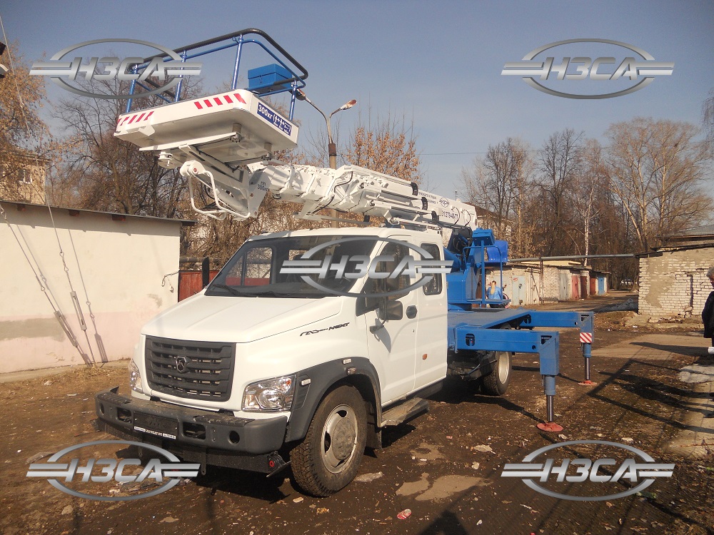 Автовышка (АГП) Газон НЕКСТ 24 метра двухрядная кабина.