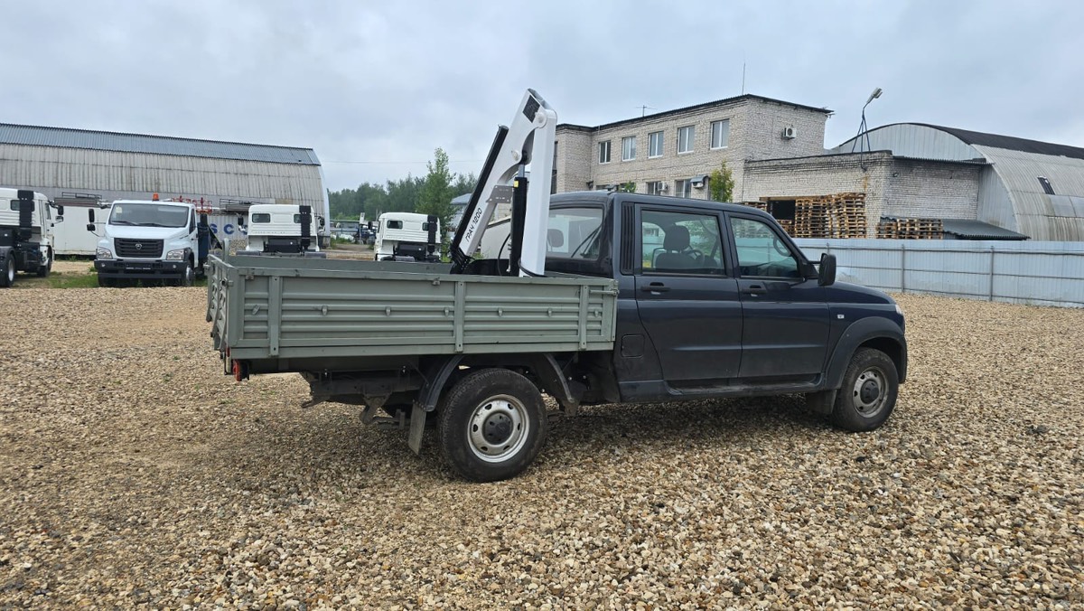 Монтаж КМУ "ГРАЧ-1200" серии микро на УАЗ PROFI