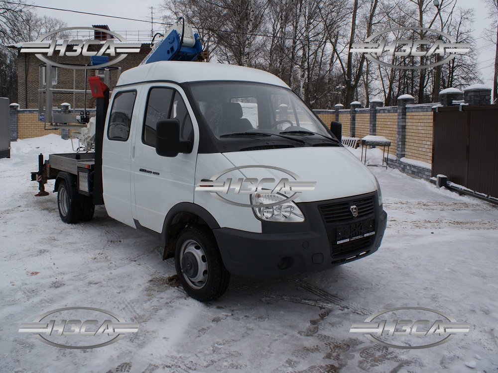 Автовышка на базе ГАЗ-33023 ФЕРМЕР со сдвоенной кабиной