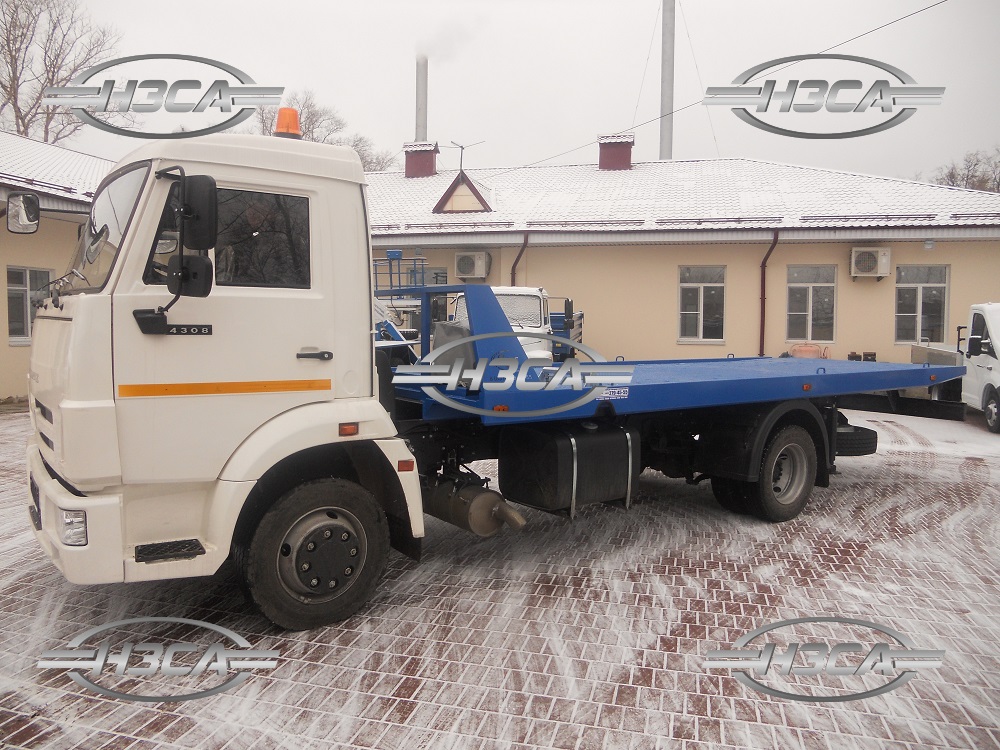 Эвакуатор КАМАЗ-4308 со сдвижной платформой