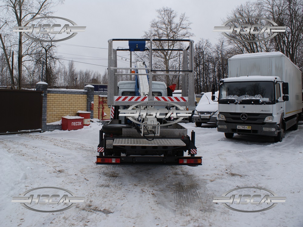 Автовышка на базе ГАЗ-33023 ФЕРМЕР со сдвоенной кабиной