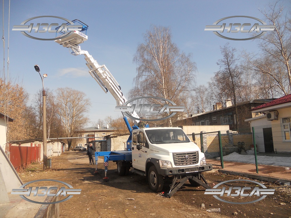 Автовышка (АГП) Газон НЕКСТ 24 метра двухрядная кабина.