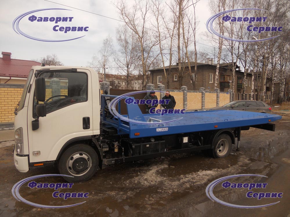 Эвакуатор Isuzu 90 со сдвижной платформой