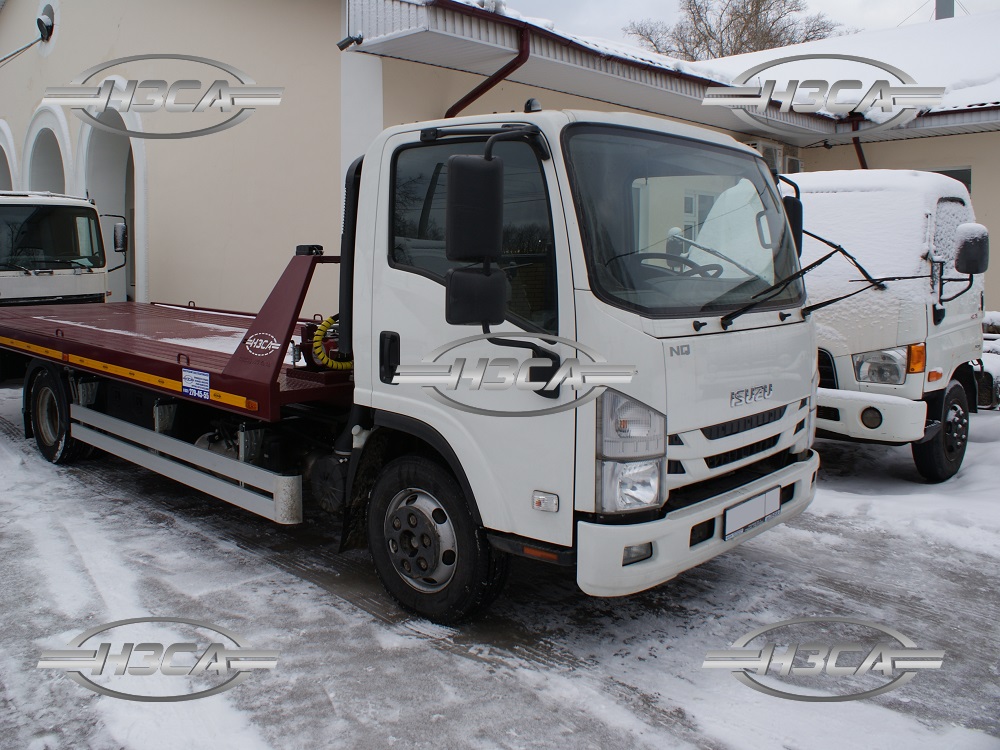Эвакуатор Isuzu 90 со сдвижной платформой