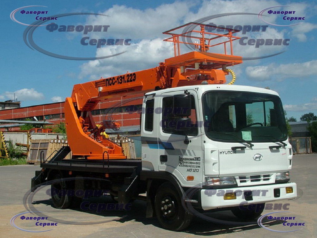 Гидроподъемник Hyundai-HD-120 телескопический