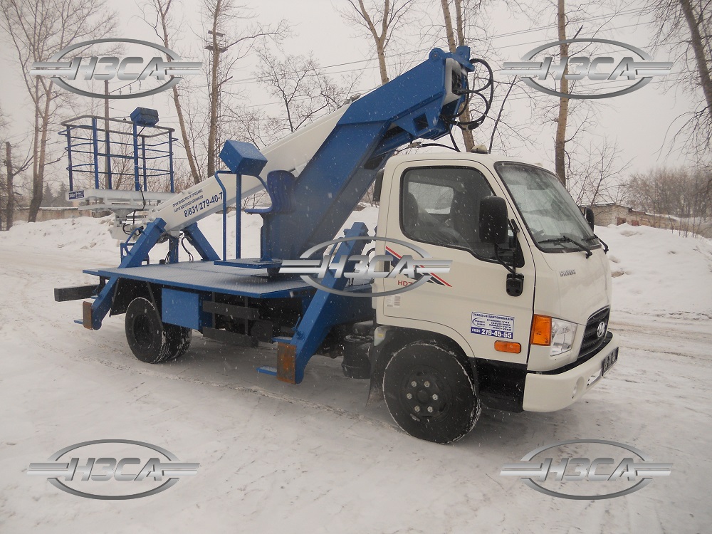 АГП / Автовышка Hyundai_HD-78 высотой 18 метров