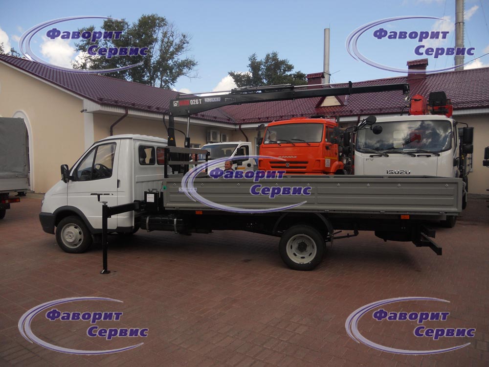 Газель 3302 с Краном манипулятором (КМУ) HIAB