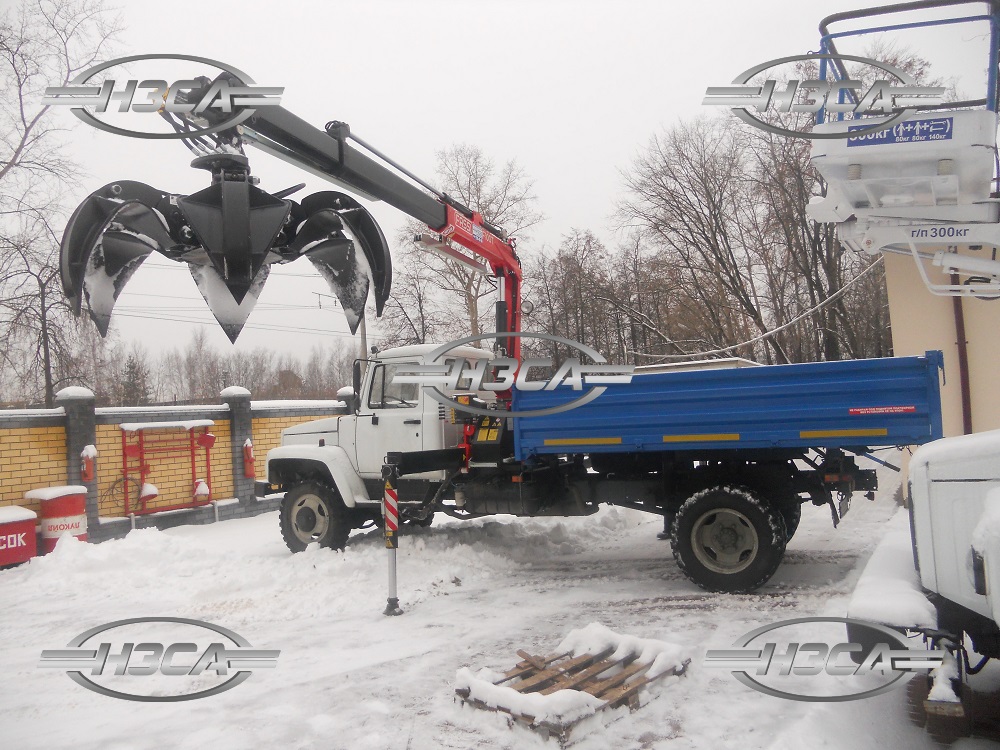 Самосвал ГАЗ-33086 с грейфером