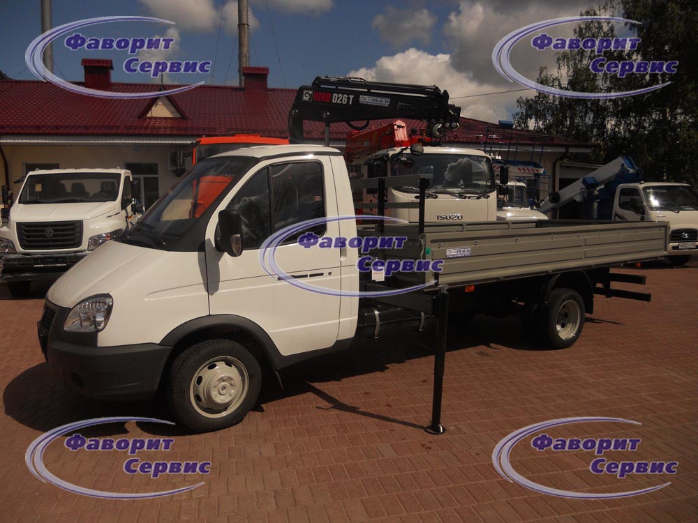 Газель 3302 с Краном манипулятором (КМУ) HIAB
