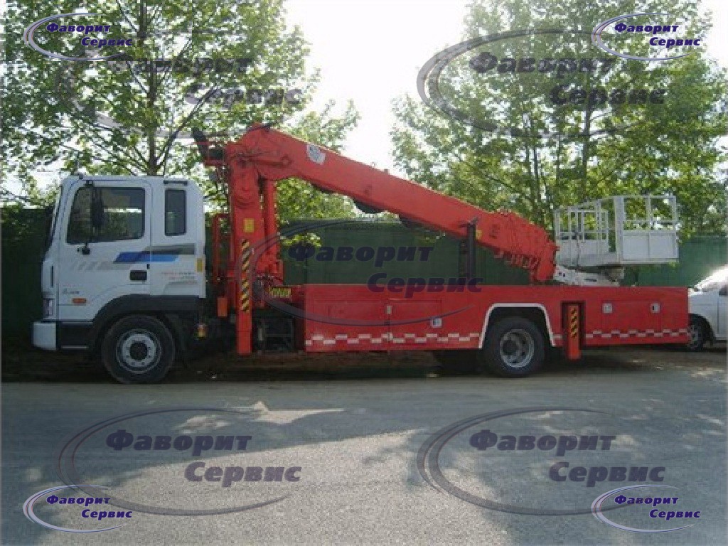 Гидроподъемник Hyundai-HD-120 телескопический