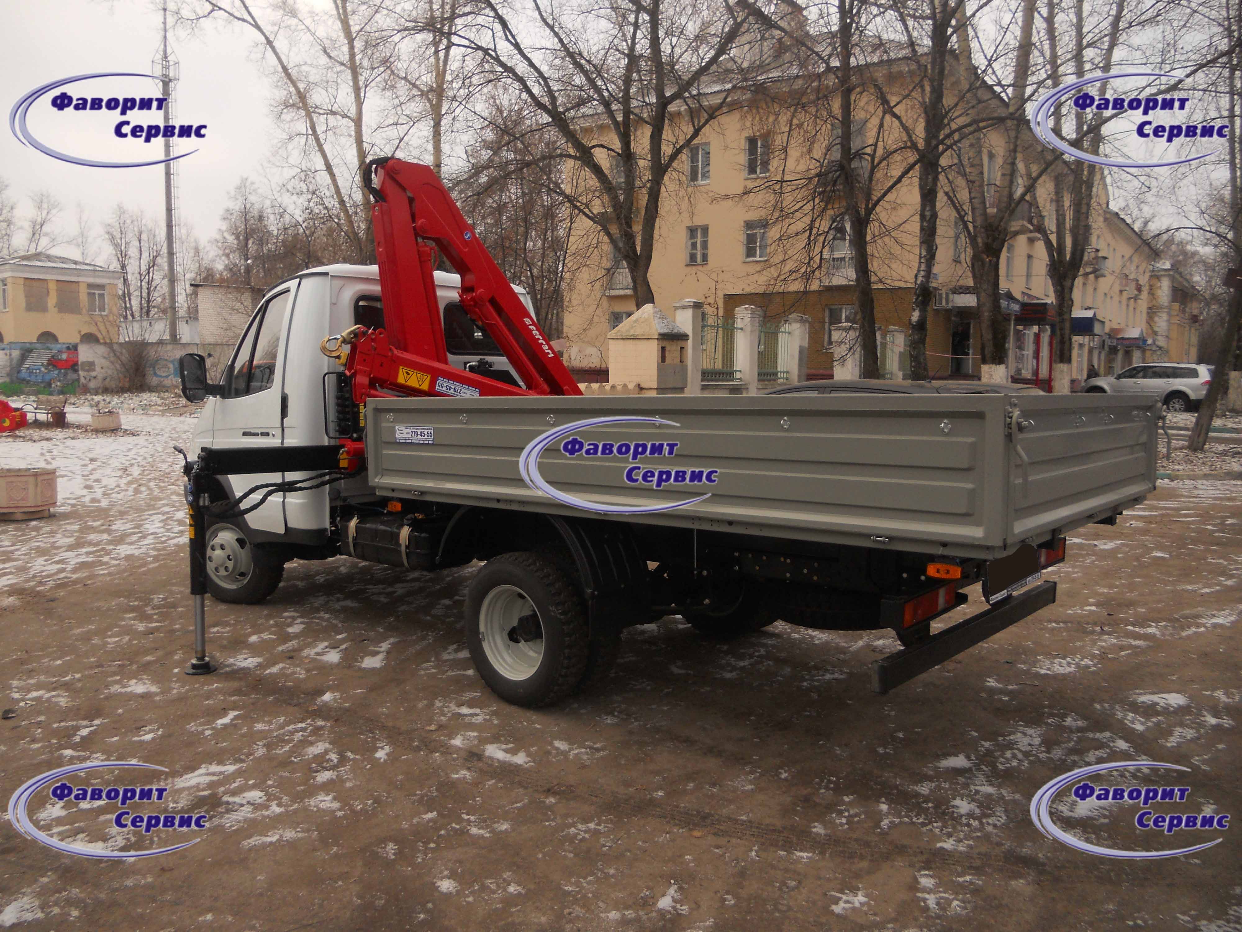 Газ 33027 с Краном-манипулятором (КМУ)