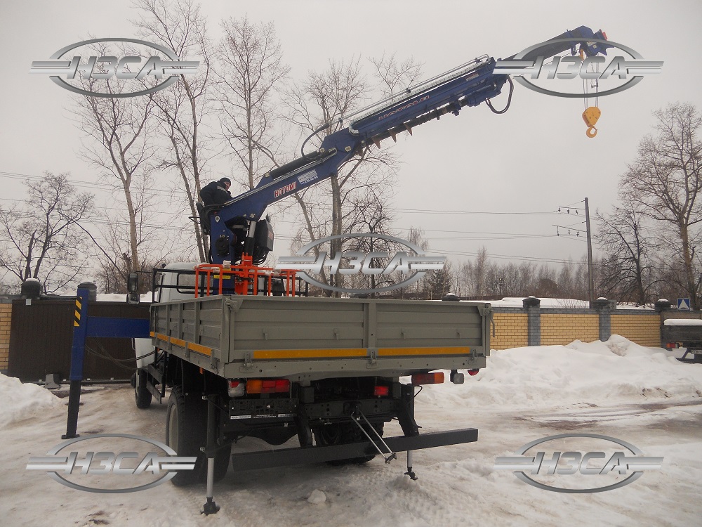 Бурильно-крановая машина на базе ГАЗ-33086