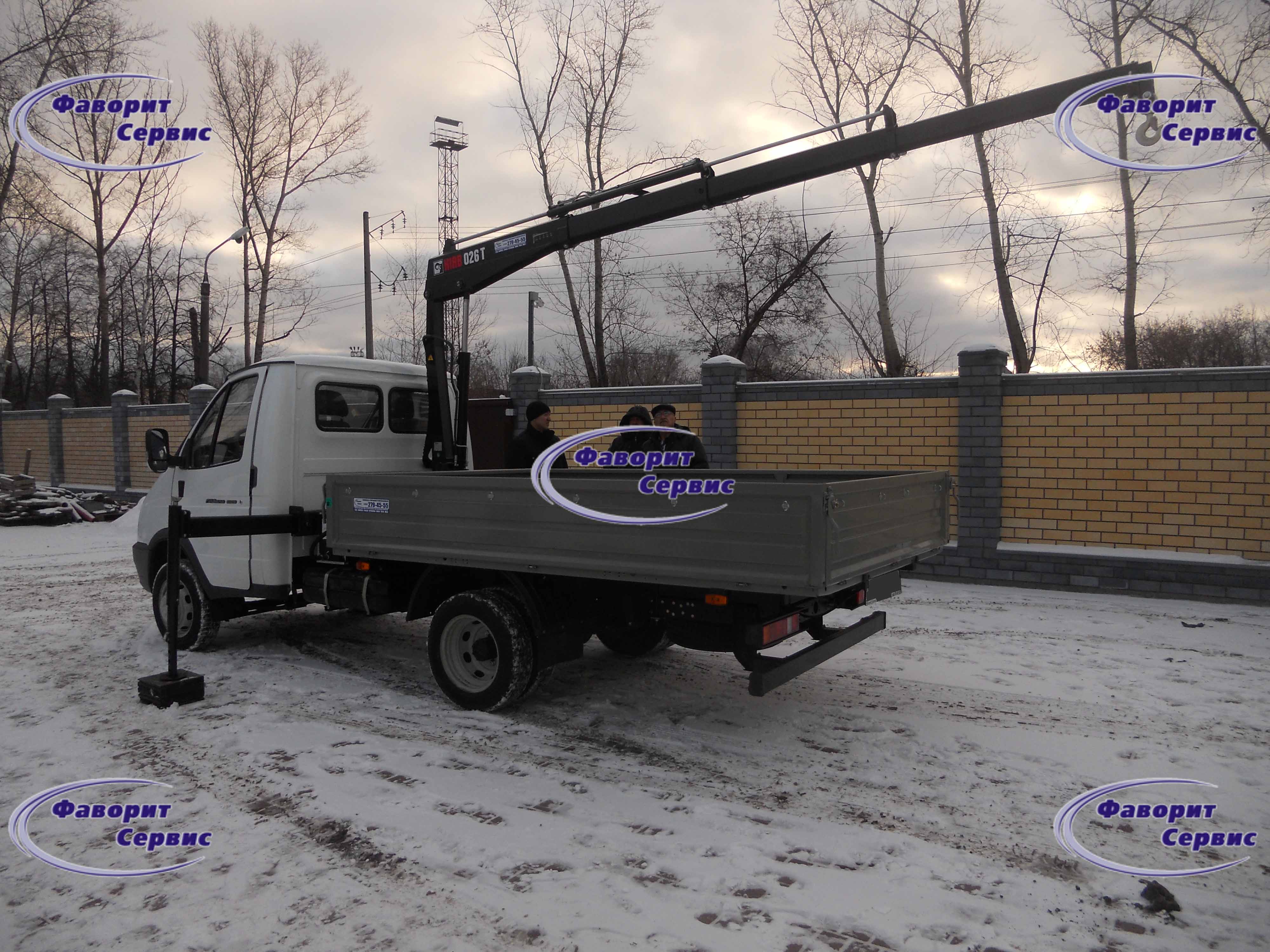 Газель 3302 с Краном манипулятором (КМУ) HIAB
