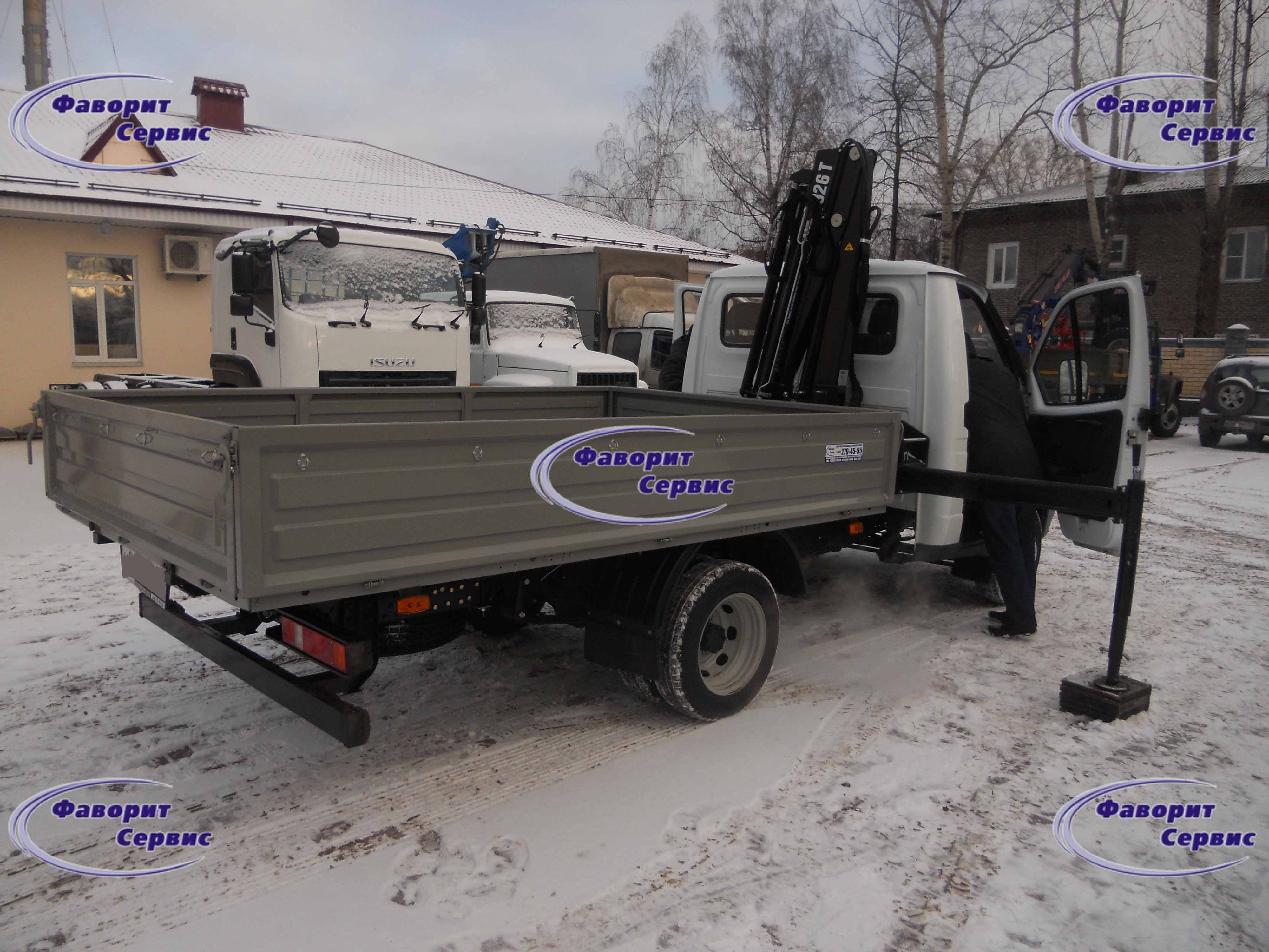 Газель 3302 с Краном манипулятором (КМУ) HIAB