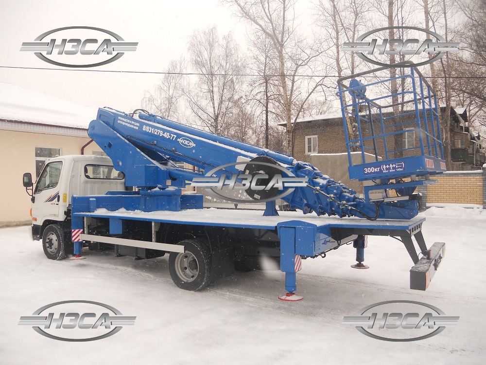 АГП / Автовышка Hyundai_HD-78 высотой 28 метров