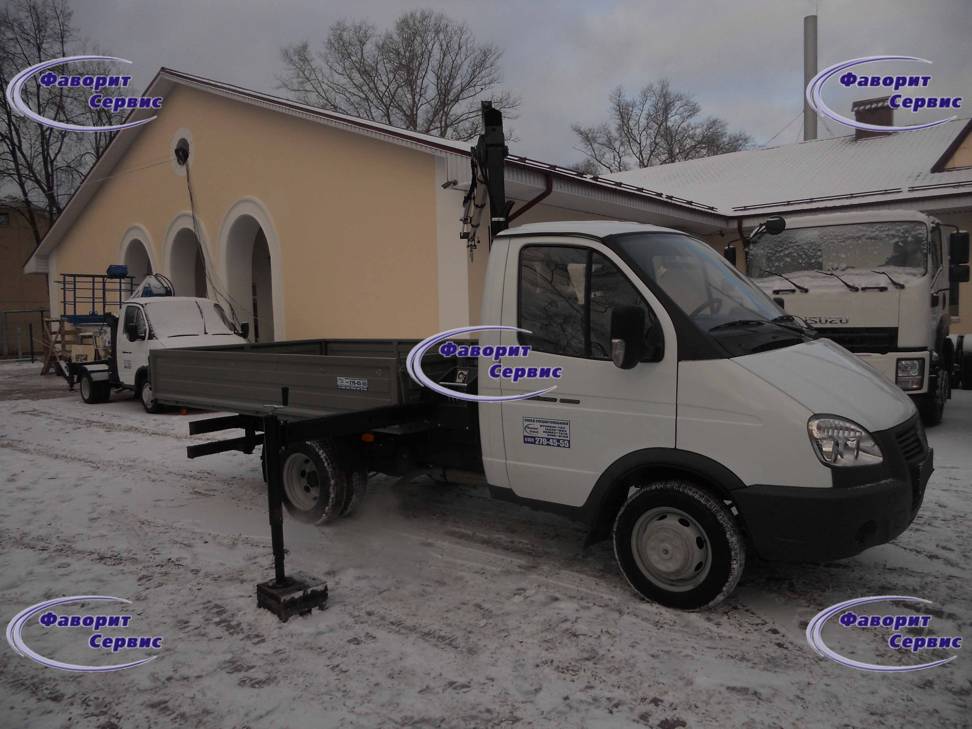 Газель 3302 с Краном манипулятором (КМУ) HIAB