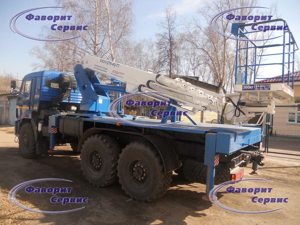 Автовышка / АГП КАМАЗ-43118 высотой подъема 24 метра.