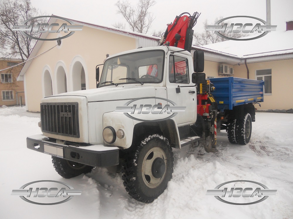 Самосвал ГАЗ-33086 с грейфером