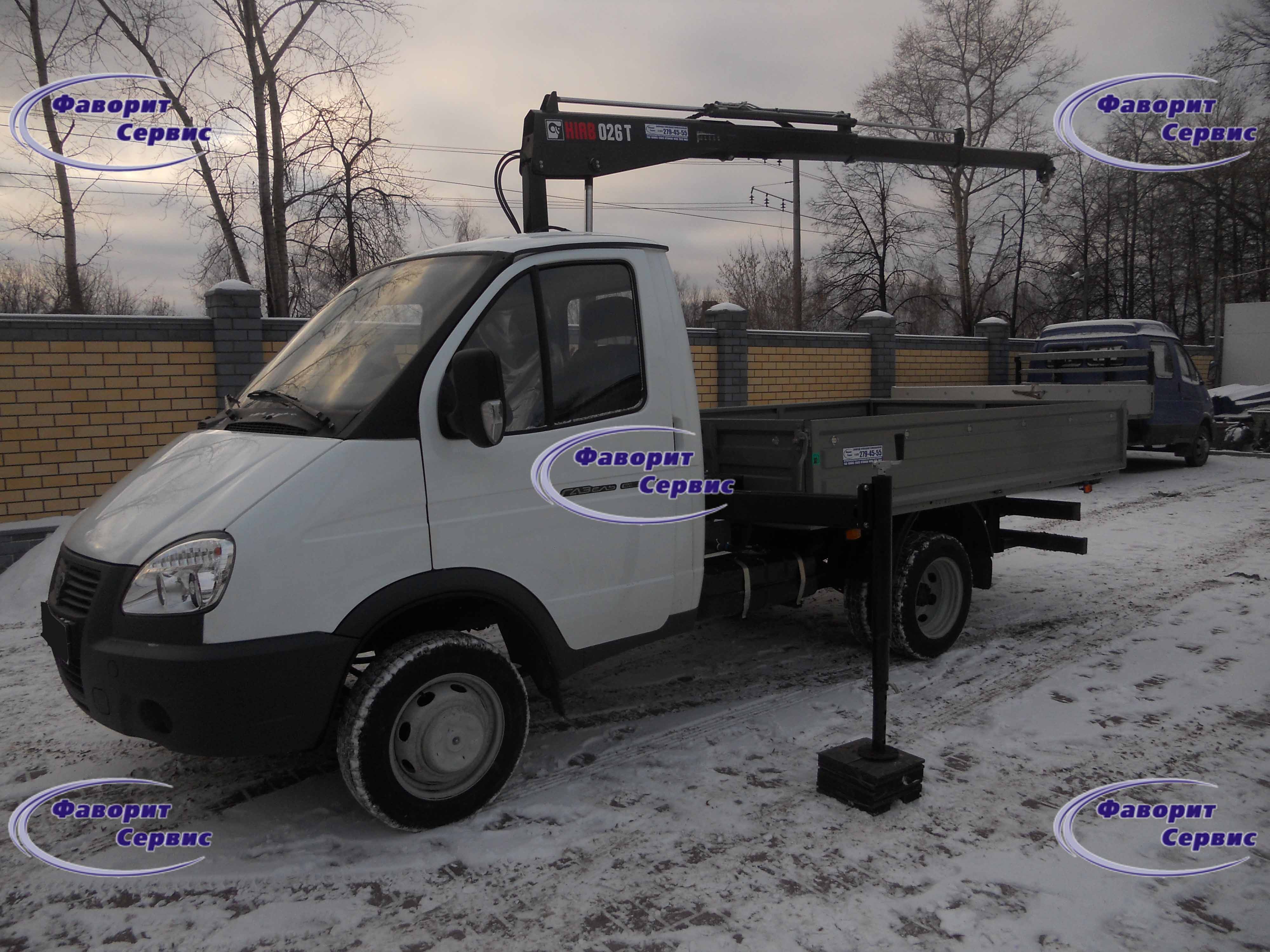 Газель 3302 с Краном манипулятором (КМУ) HIAB