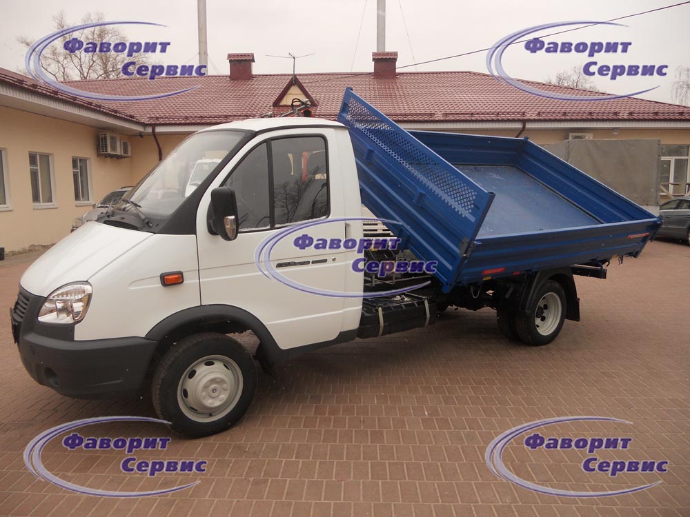 Самосвал Газ 3302 Газель с краном-манипулятором Fassi