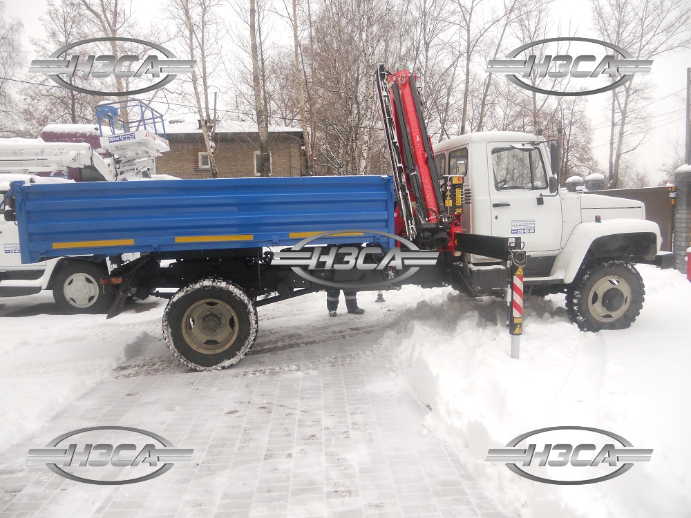 Самосвал ГАЗ-33086 с грейфером