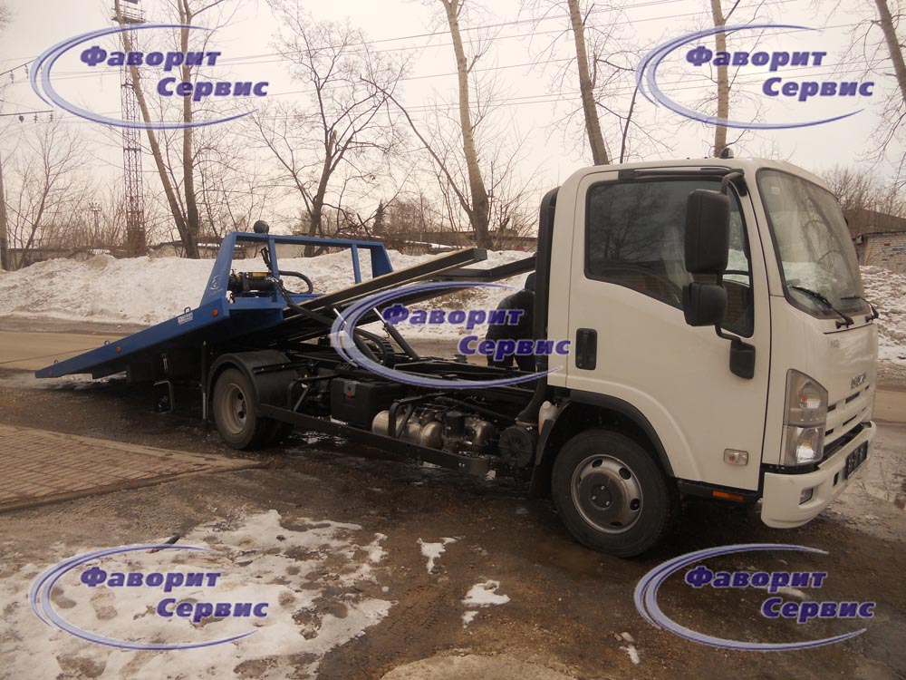 Эвакуатор Isuzu 90 со сдвижной платформой