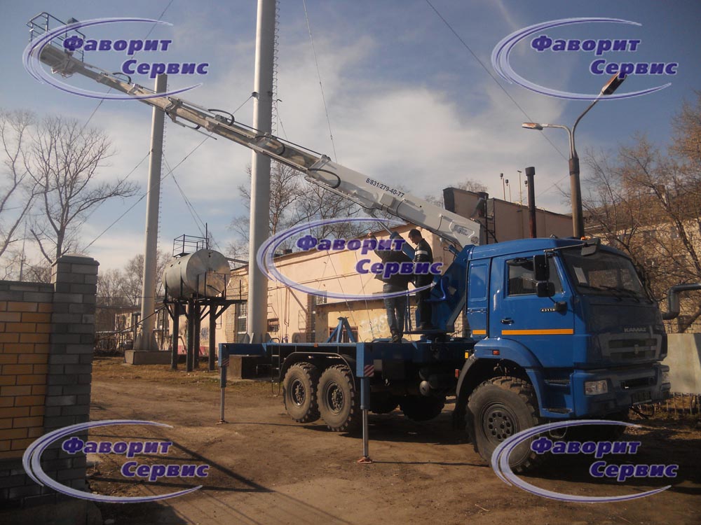 Автовышка / АГП КАМАЗ-43118 высотой подъема 24 метра.