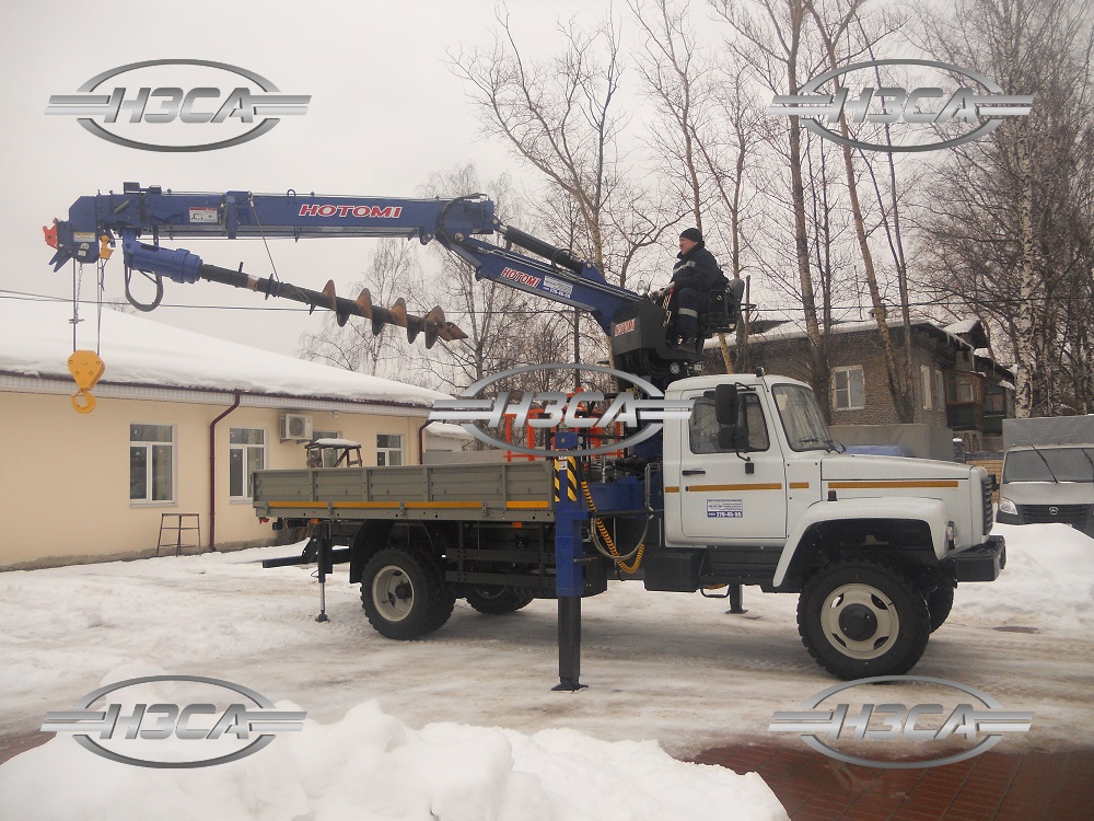 Бурильно-крановая машина на базе ГАЗ-33086