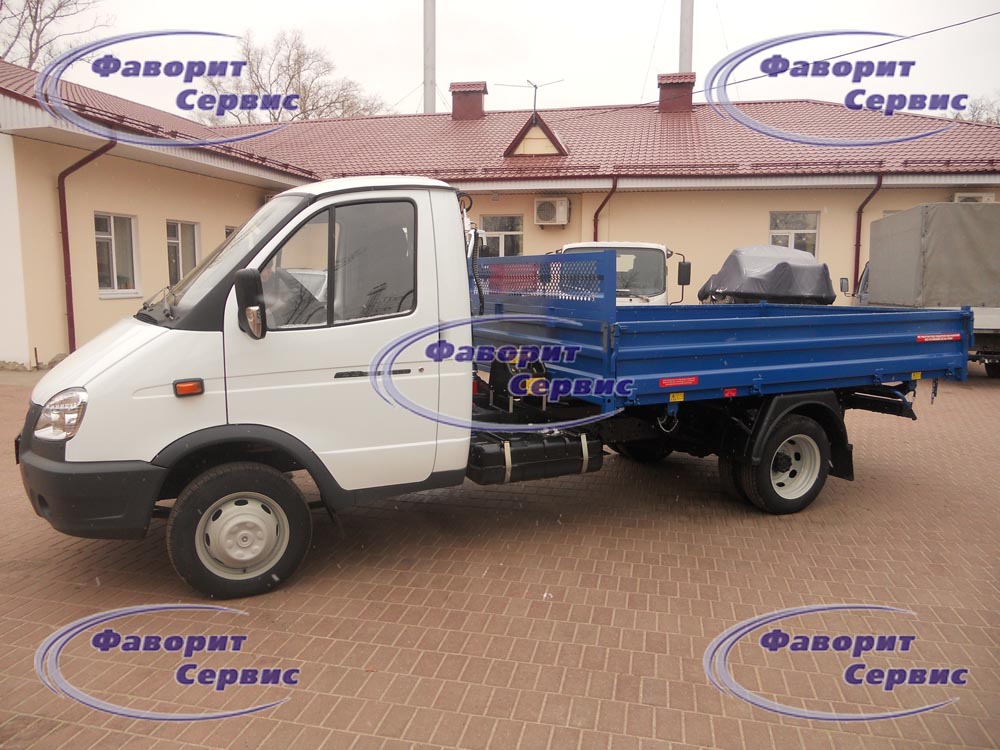 Самосвал Газ 3302 Газель с краном-манипулятором Fassi