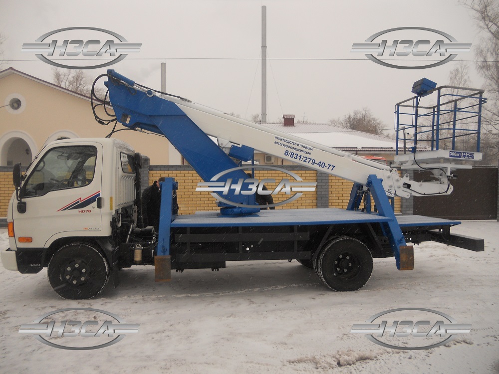 АГП / Автовышка Hyundai_HD-78 высотой 18 метров