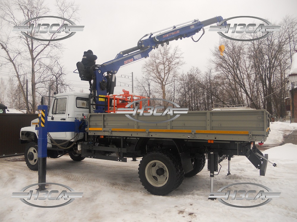 Бурильно-крановая машина на базе ГАЗ-33086