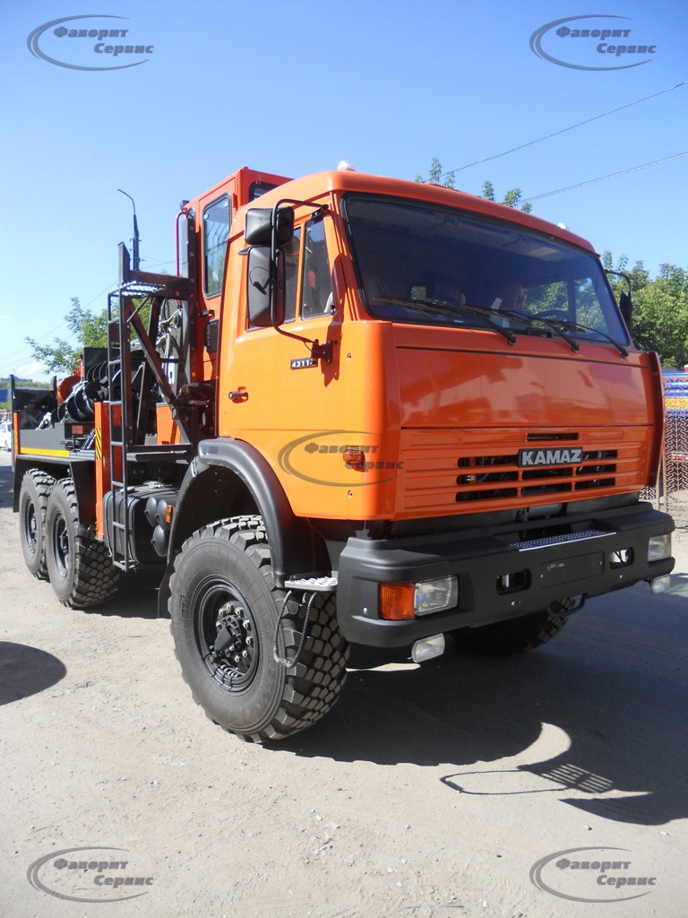 Бурильно-крановая установка JUNJIN на базе КамАЗ 43114