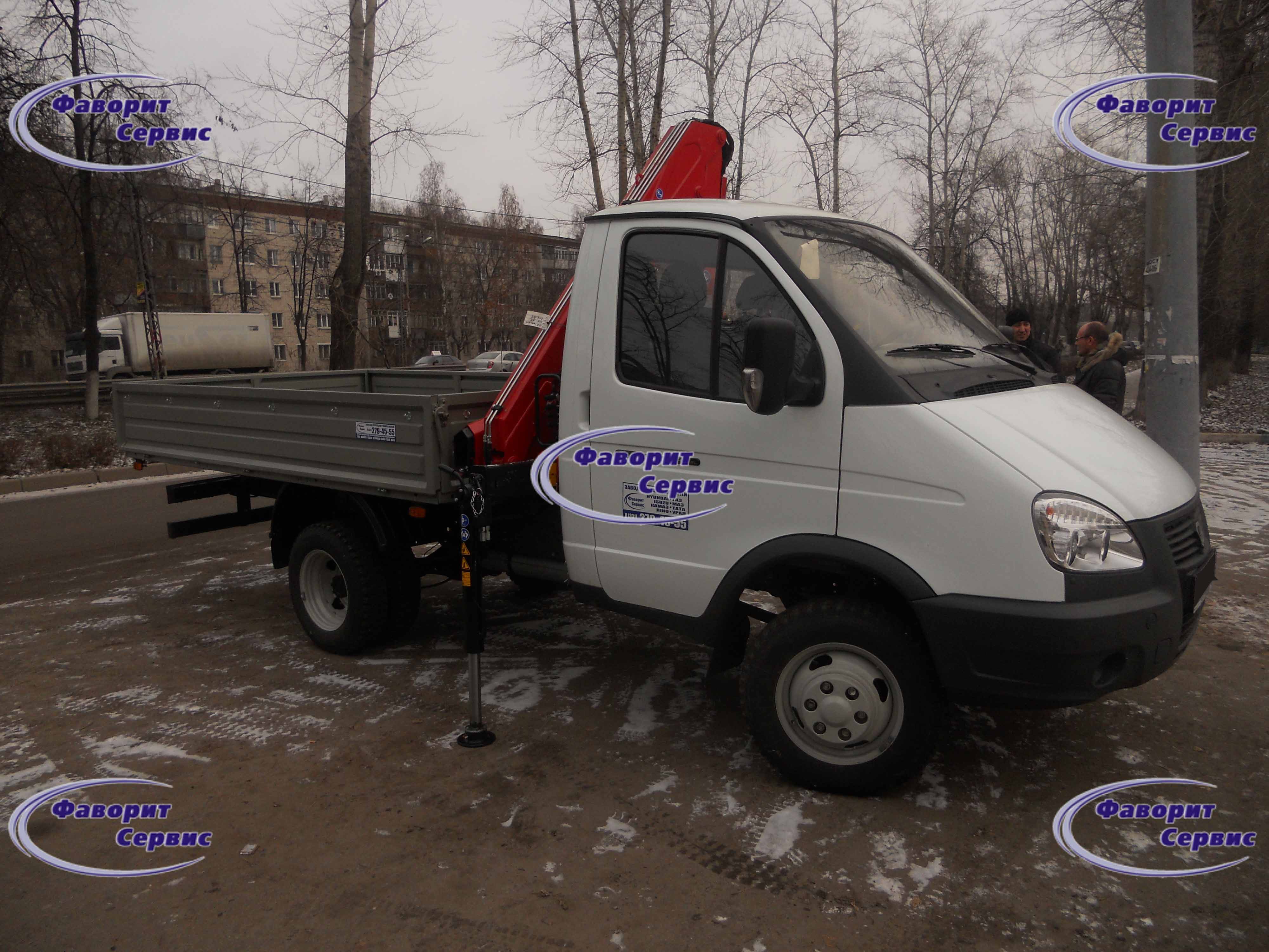 Газ 33027 с Краном-манипулятором (КМУ)