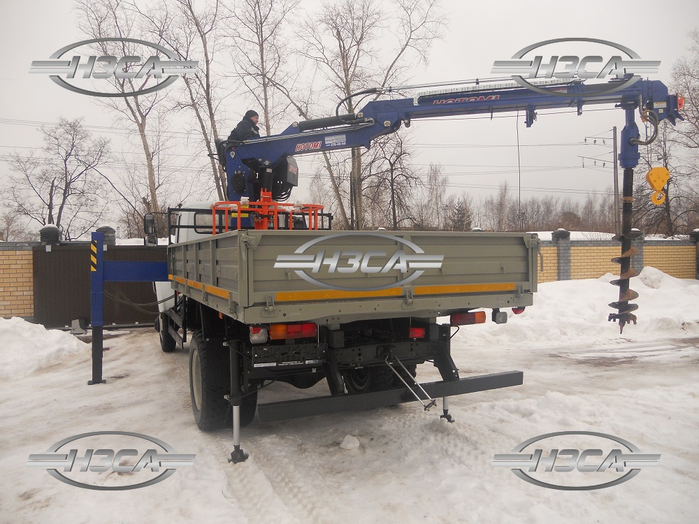 Бурильно-крановая машина на базе ГАЗ-33086