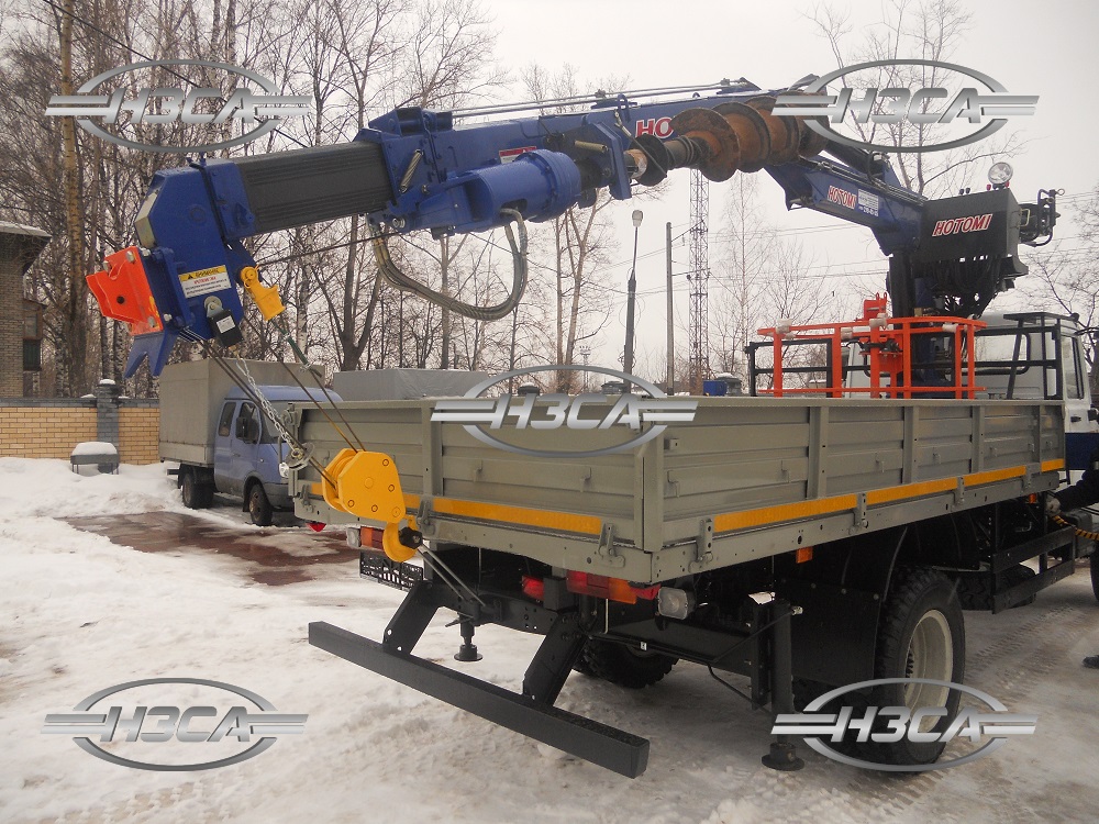 Бурильно-крановая машина на базе ГАЗ-33086