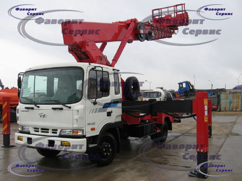 Гидроподъемник Hyundai-HD-120 телескопический