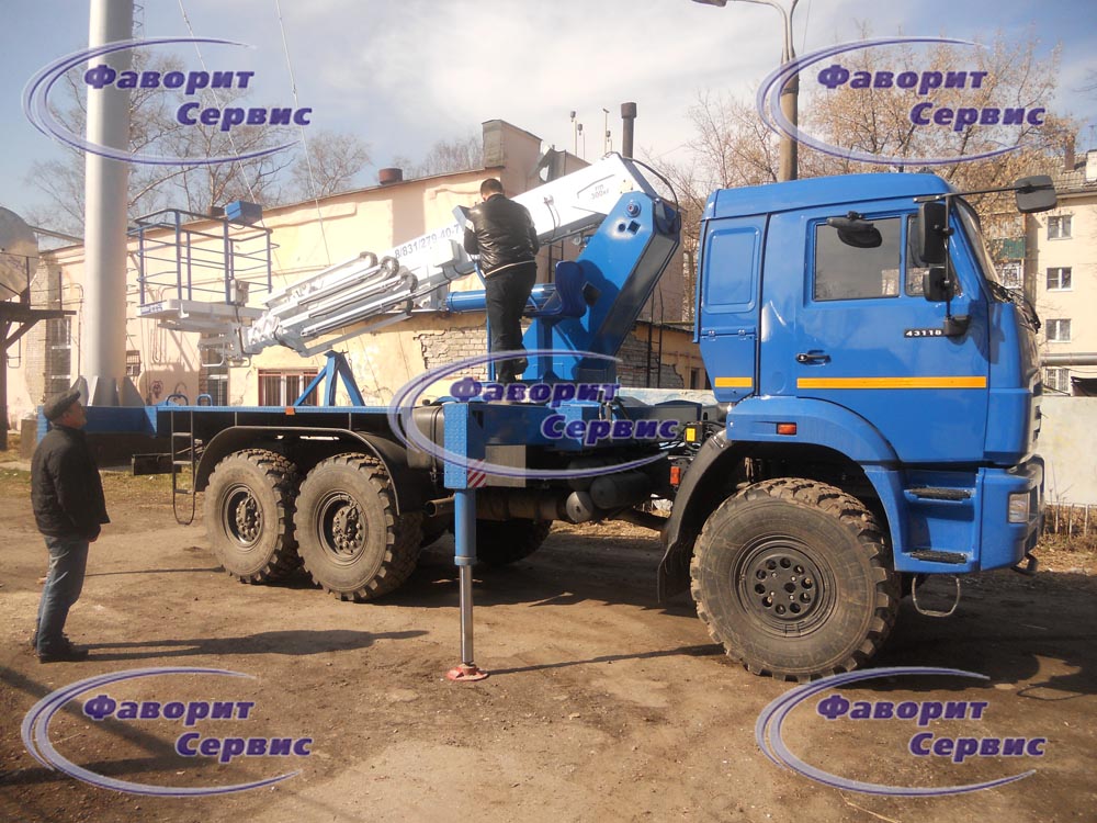 Автовышка / АГП КАМАЗ-43118 высотой подъема 24 метра.