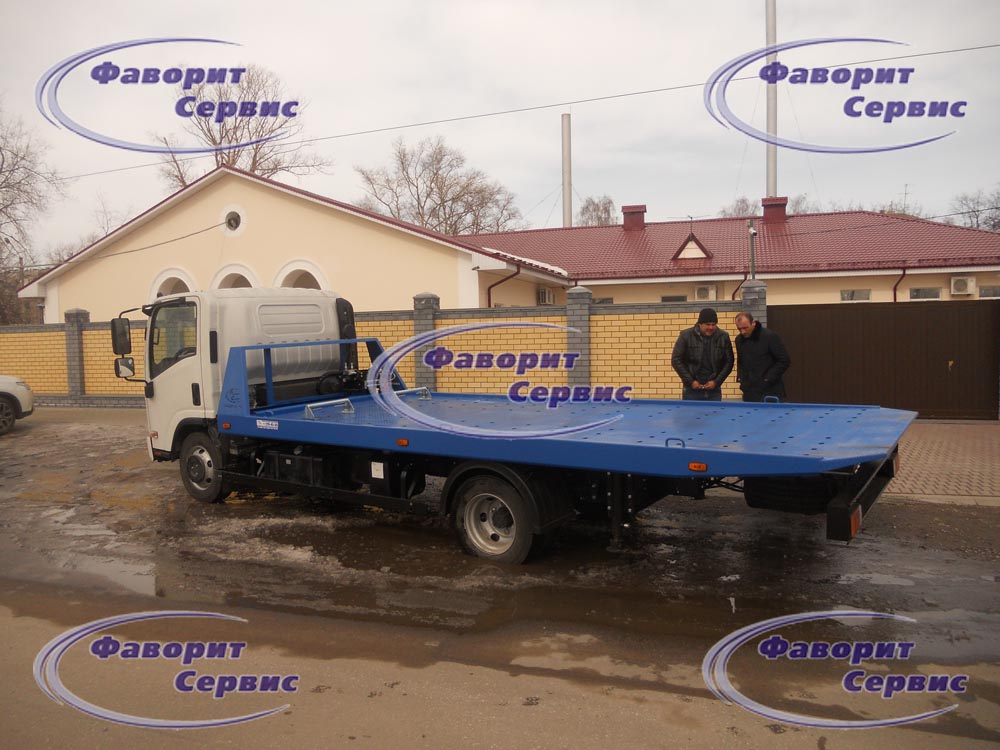 Эвакуатор Isuzu 90 со сдвижной платформой