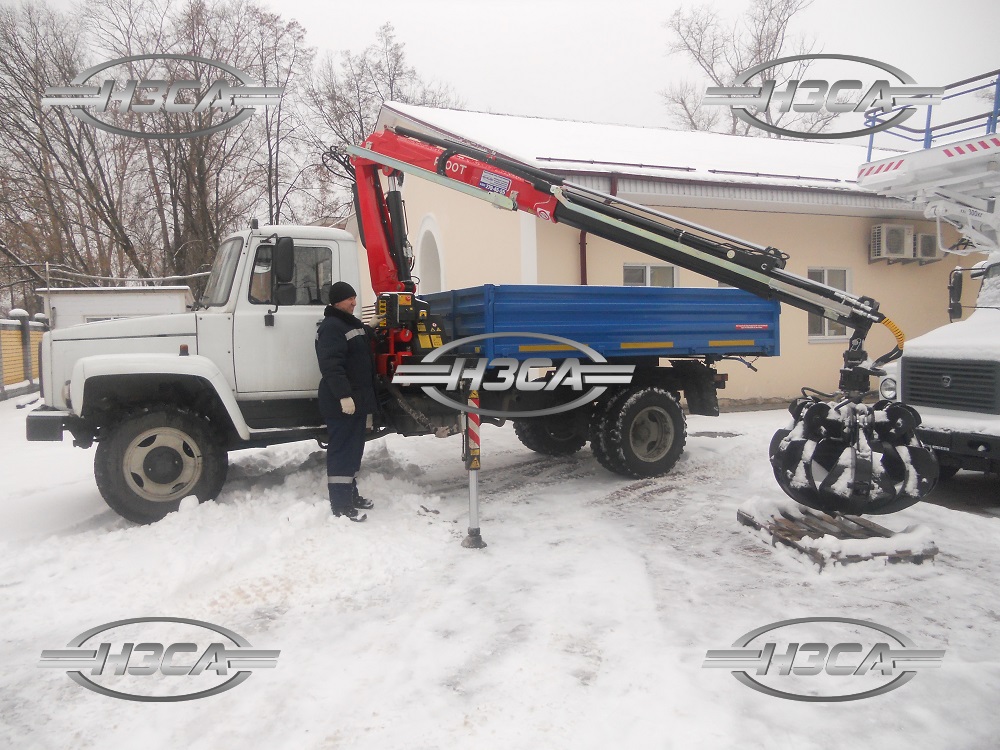Самосвал ГАЗ-33086 с грейфером