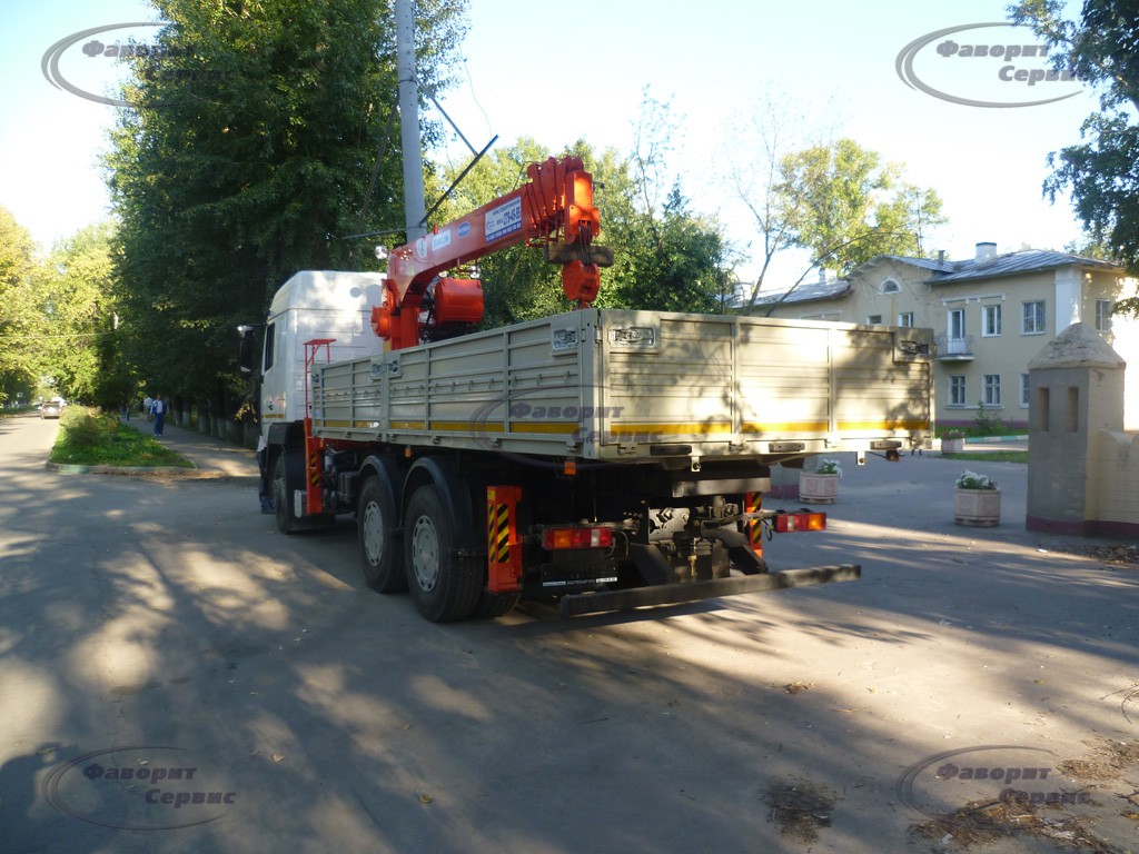 бортовой МАЗ-6312B9 с краном манипулятором КМУ