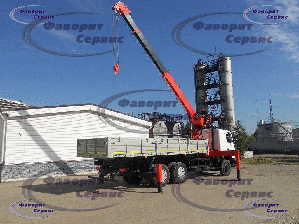 бортовой МАЗ-6312B9 с краном манипулятором КМУ